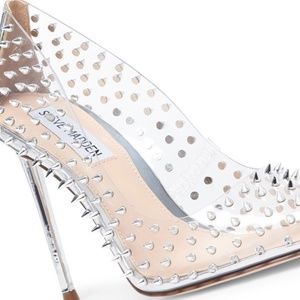 Steve Madden Studded And Clear Heels